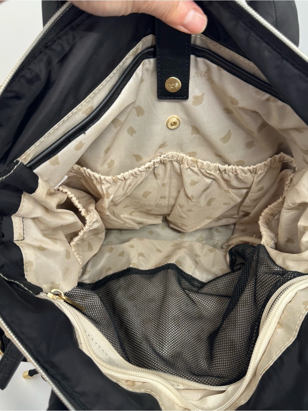 Itzy Ritzy Dream Convertible Diaper Bag - 14 Pockets & Changing Pad, Black - Picture 8 of 16